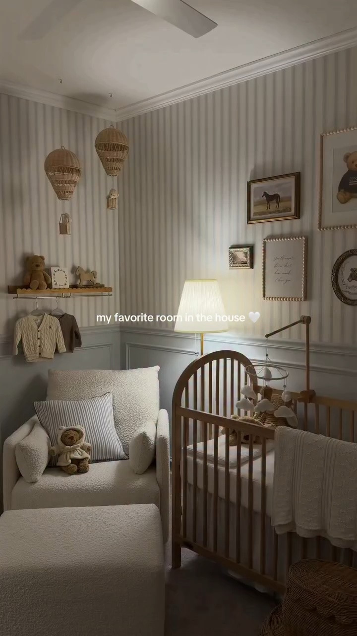 Baby G’s room at night 🤍#babyroom #babyboy #nursery #nurserydecor #babyroomdecor