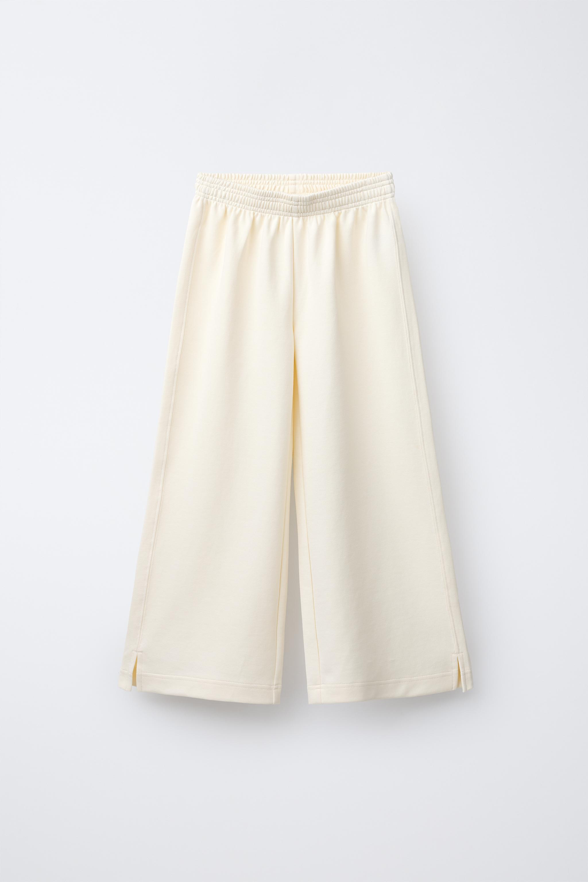 INTERLOCK WIDE LEG PANTS | Zara US