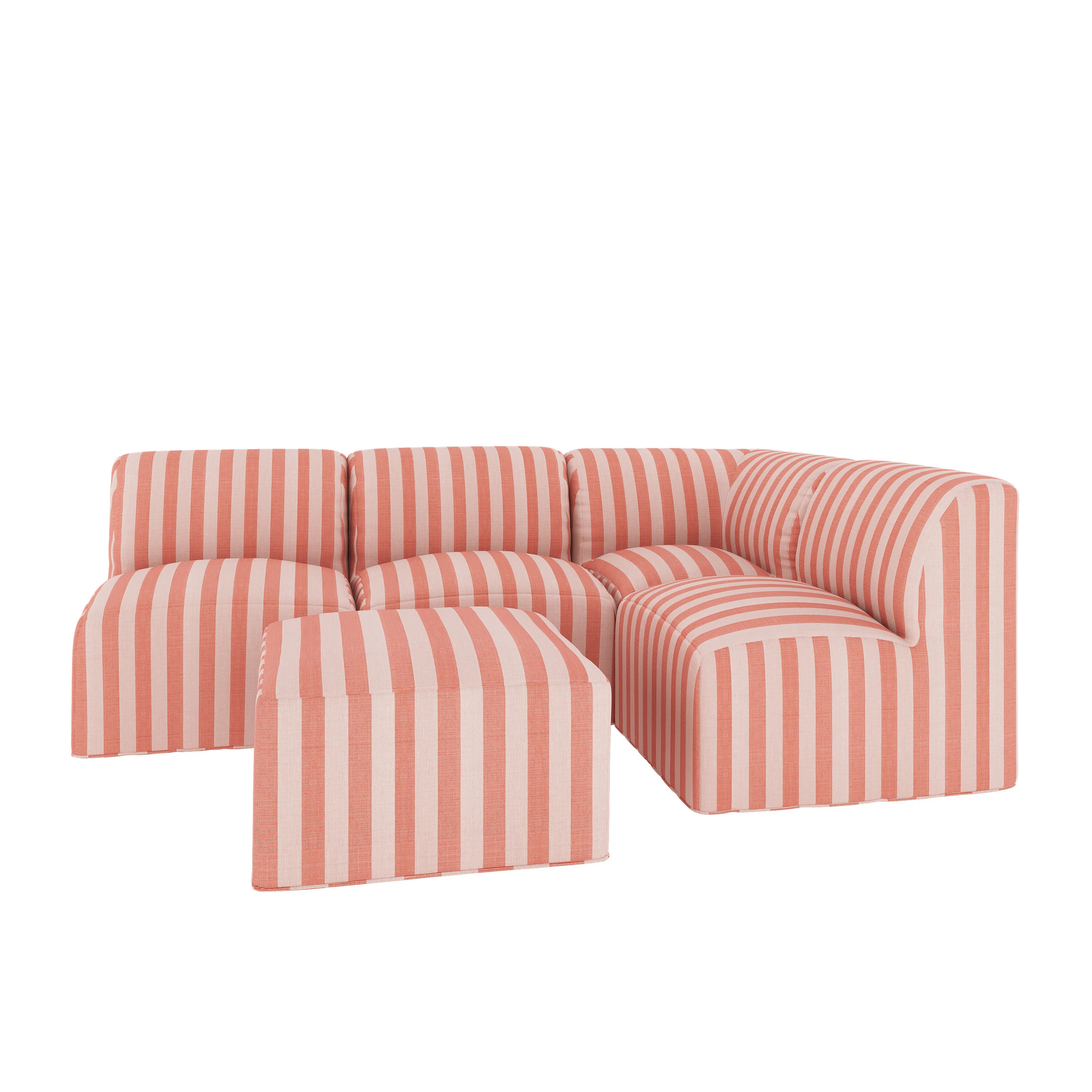 Praia Essie Sunbrella® Outdoor Sofa With Ottoman | Wayfair North America