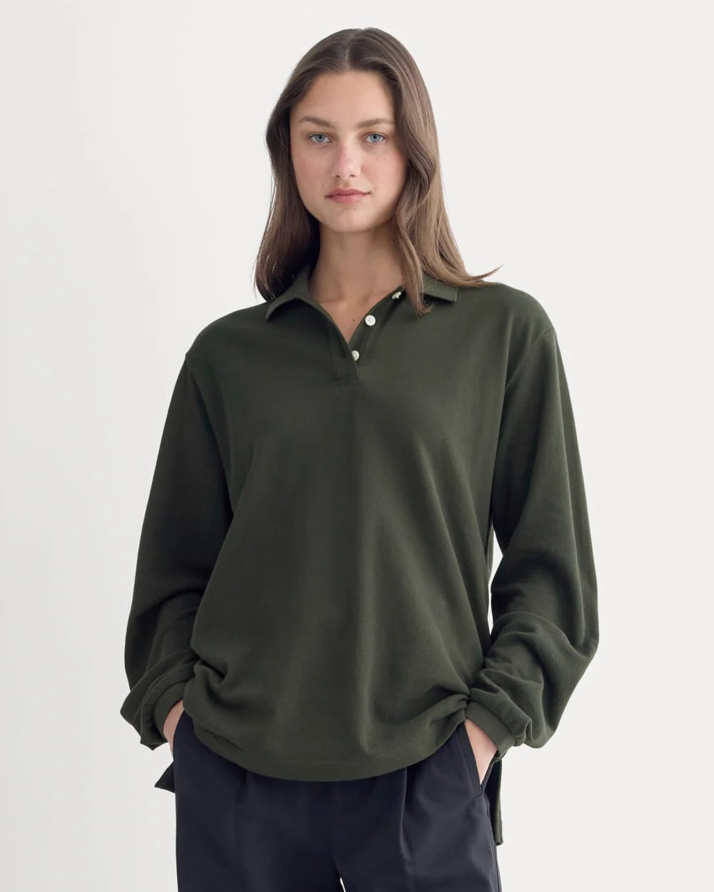 Oversized Pique Polo | Everlane