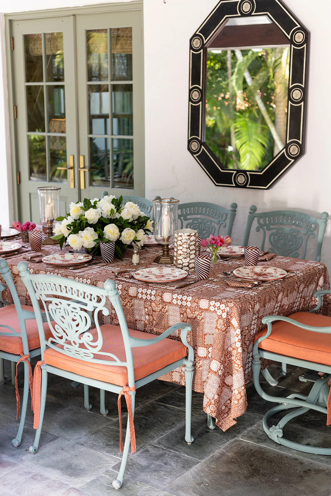 Mocha Bandana Tablecloth | Julia Amory