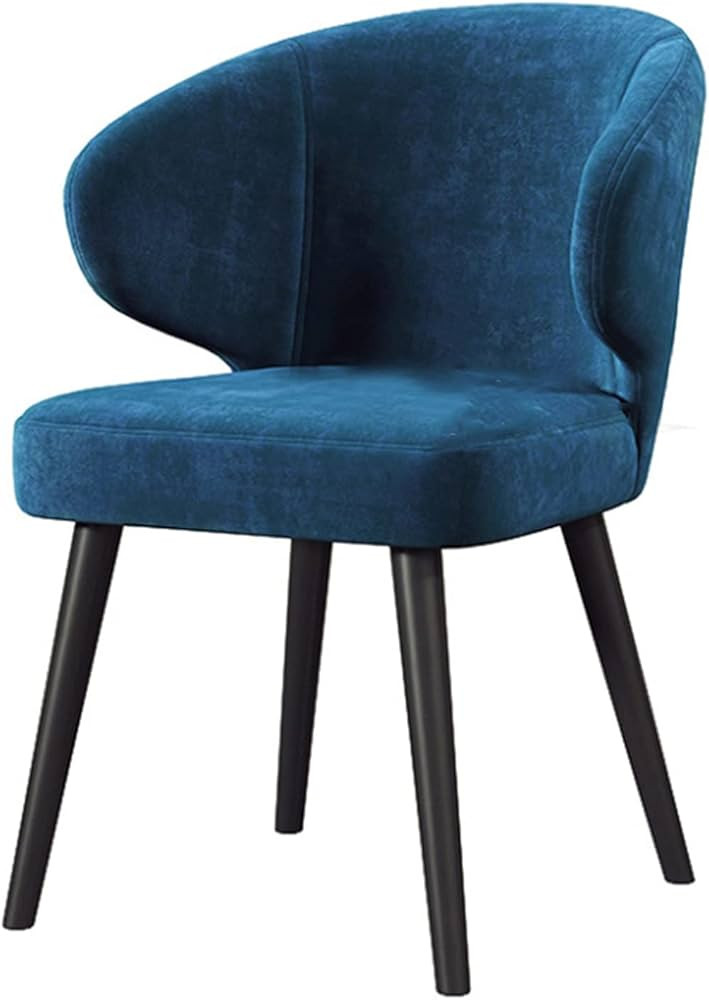 Velvet Dining Chairs,Black Legs with Backrest Armrests Office Chair Home Living Room Bedroom Balc... | Amazon (US)