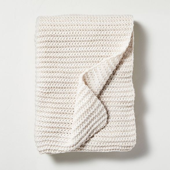 Chunky Knit Throw Blanket - Hearth & Hand™ with Magnolia | Target