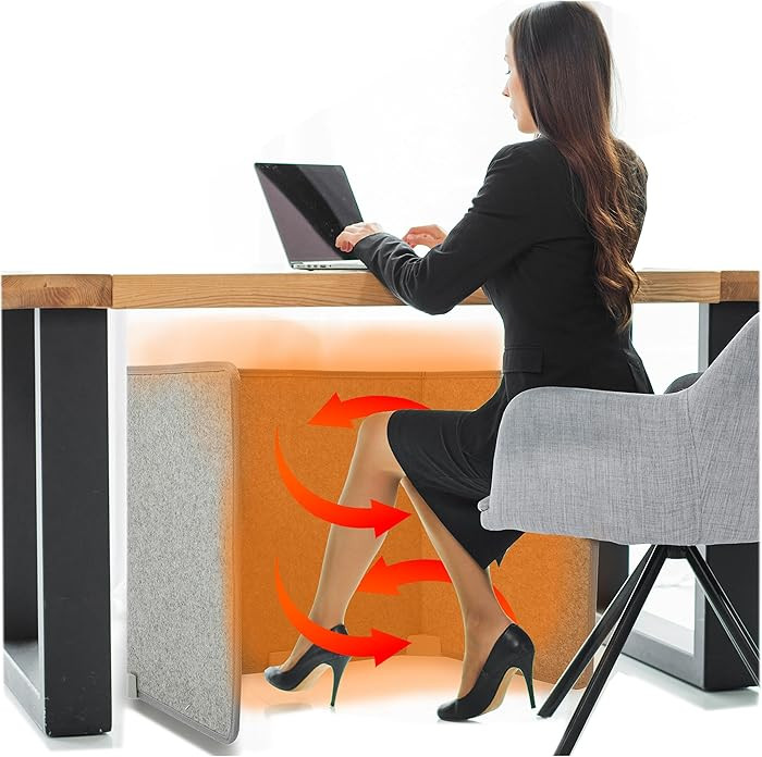 WHISPERHEAT Under Desk Warmer - Silent and Energy Efficient - Personal Under Desk Heater for Legs... | Amazon (US)