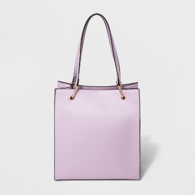 Square Saffiano Tote Handbag - A New Day™ | Target