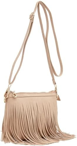 FashionPuzzle Small Fringe Crossbody Bag with Wrist Strap | Amazon (US)