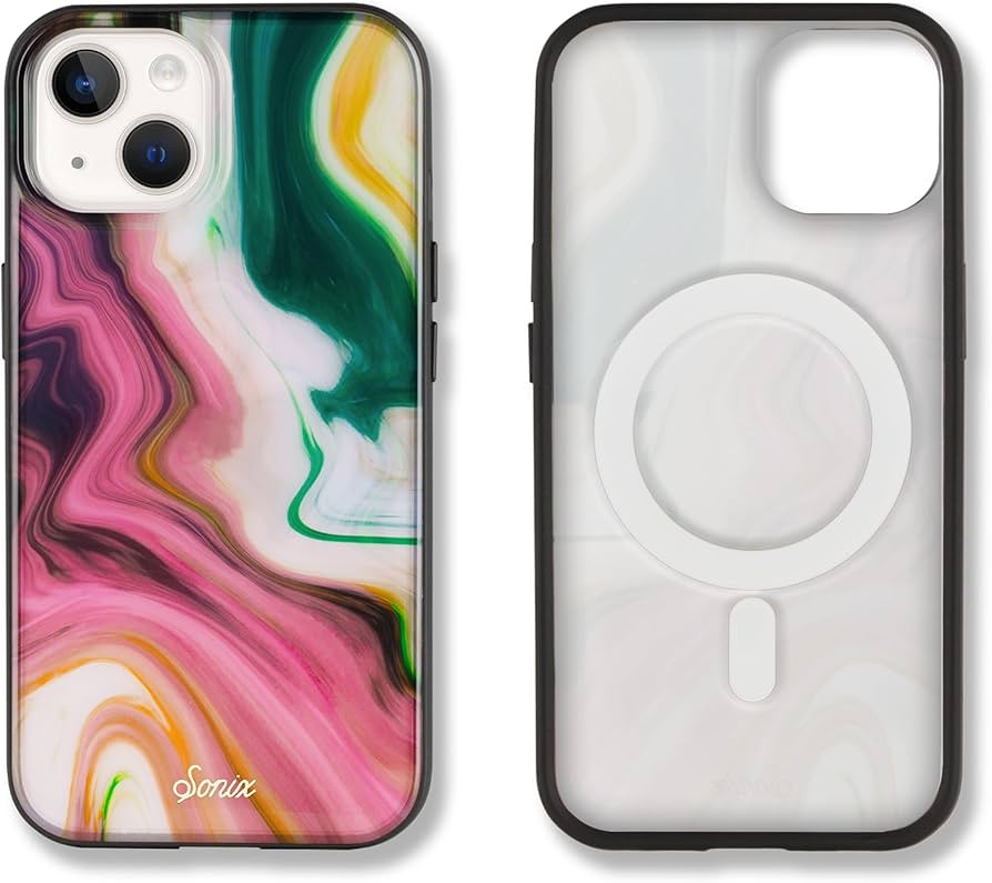 Sonix Marble Case for iPhone 15, 14, 13 | Compatible with MagSafe | 10ft Drop Tested | Agate | Amazon (US)