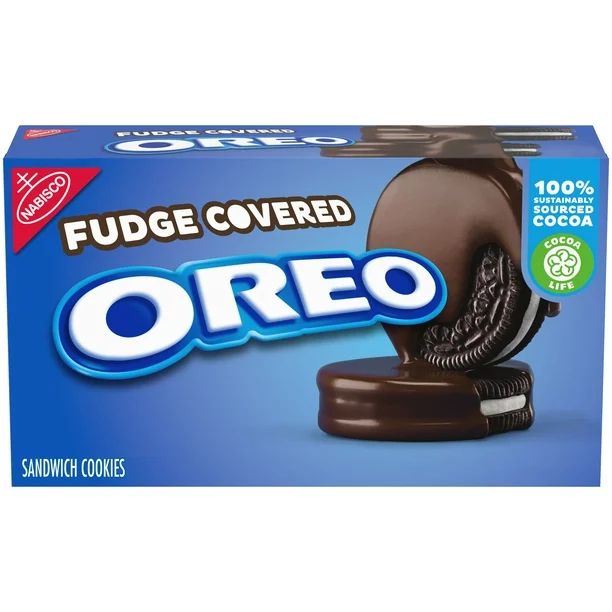 OREO Fudge Covered Chocolate Sandwich Cookies, Mothers Day Chocolate, 7.9 oz - Walmart.com | Walmart (US)