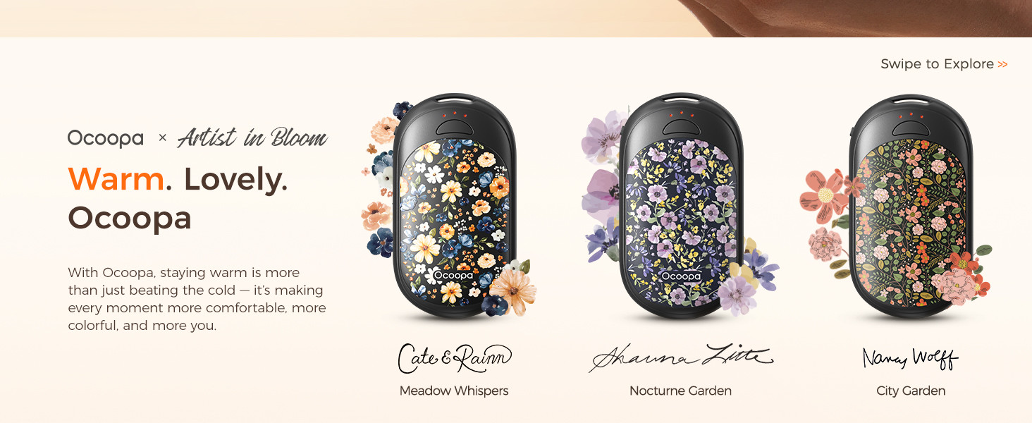 OCOOPA Magnetic Hand Warmers Rechargeable 2 Pack, Electric Handwarmers, Smart Heating UL Certifie... | Amazon (US)