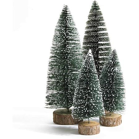 Desktop Miniature Pine Tree Tabletop Christmas Tree Small Pine Tree Decor Christmas Tree Toppers | Amazon (US)