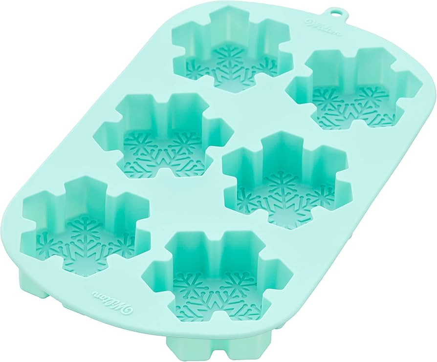Wilton Winter Snowflake Silicone Baking and Candy Mold, 6-Cavity | Amazon (US)