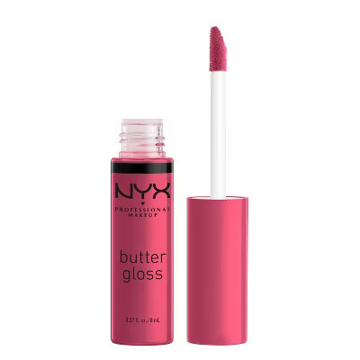 NYX Professional Makeup Butter Lip Gloss - 32 Strawberry Cheesecake - 0.27 fl oz: Tube, Medium Tones, Single | Target