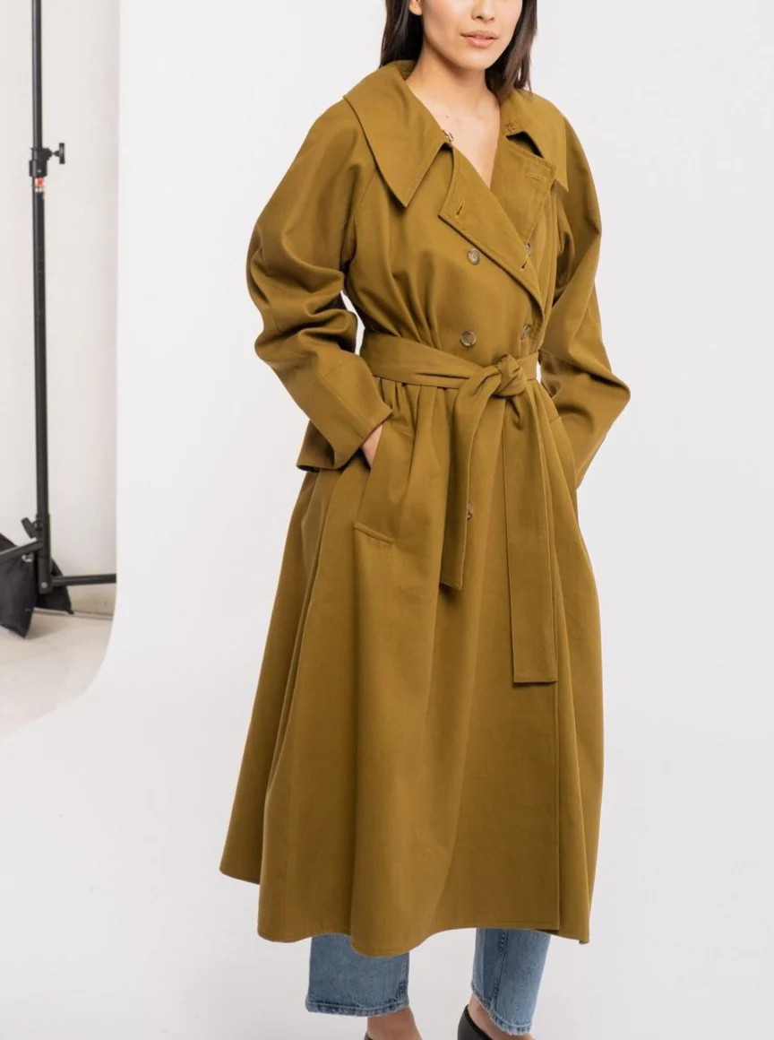 Marin Trench Coat - Olive | LAUDE the Label