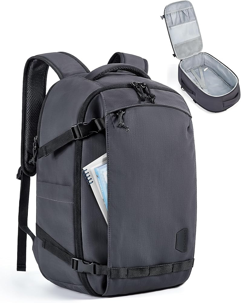 BAGSMART Travel Backpack Women, 17.3 Inch Carry On Backpack Flight Approved, TSA Approved Persona... | Amazon (US)