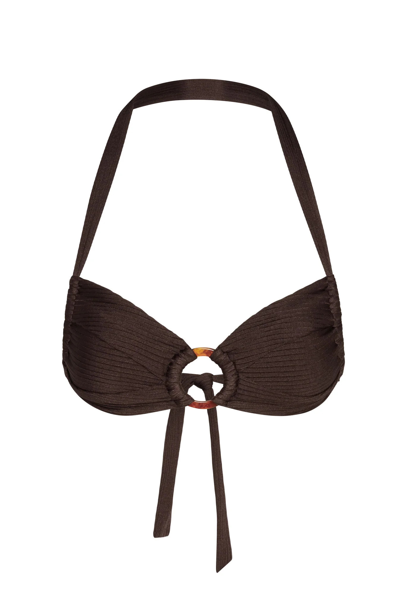 Bronte Top - Espresso Wide Rib | Monday Swimwear