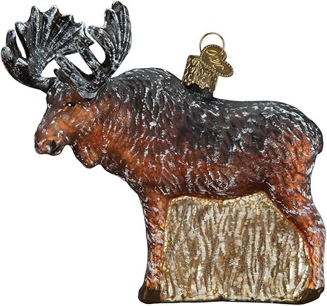 Old World Christmas Vintage Ornament, Moose Brown | Amazon (US)