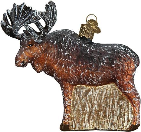 Old World Christmas Vintage Ornament, Moose Brown | Amazon (US)
