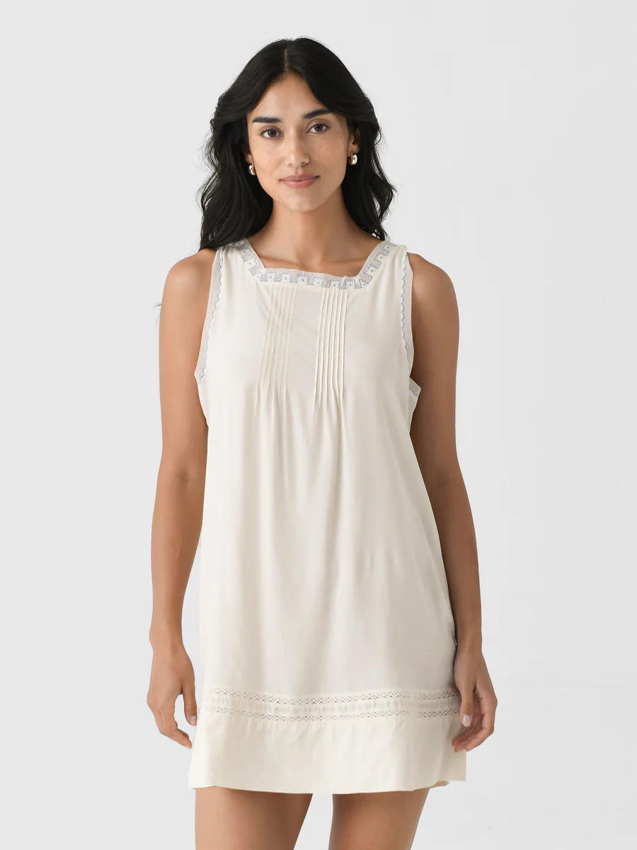 Ciao Lucia Women's Pavo Embroidered Silk Dress | Saint Bernard