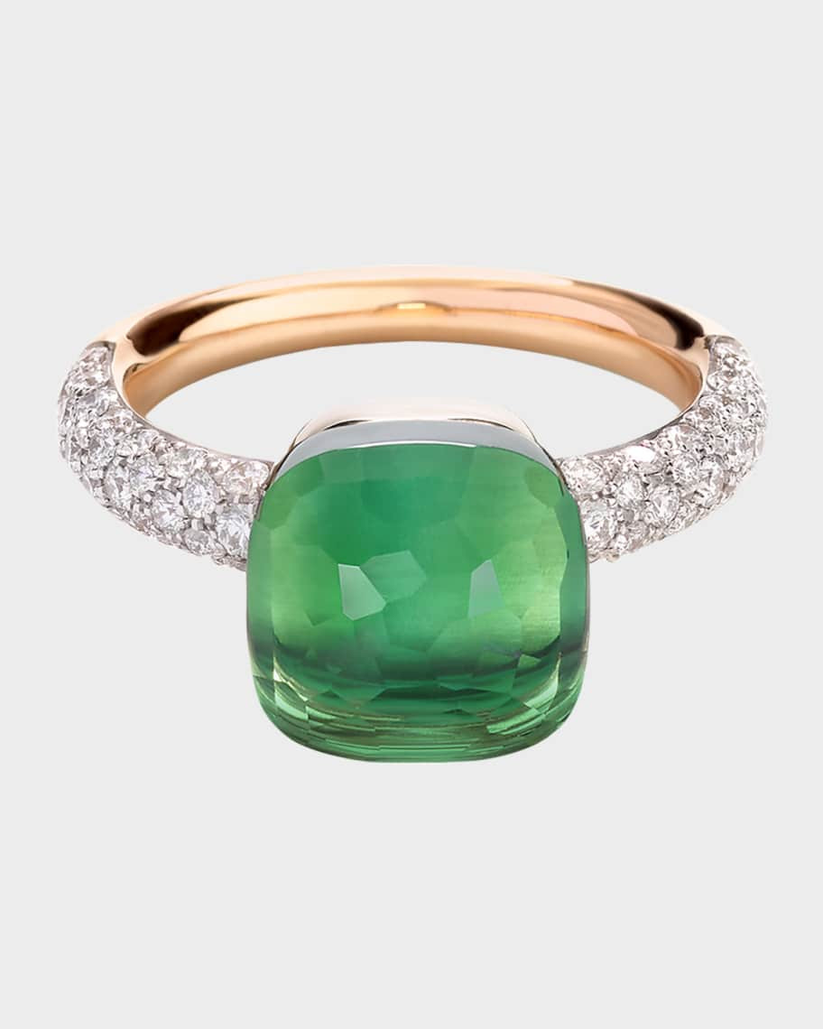 Pomellato Nudo Classic Ring with Prasiolite and Green Agate | Neiman Marcus
