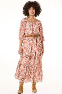 Tiered Autumn Floral Maxi Dress | Cato Fashions