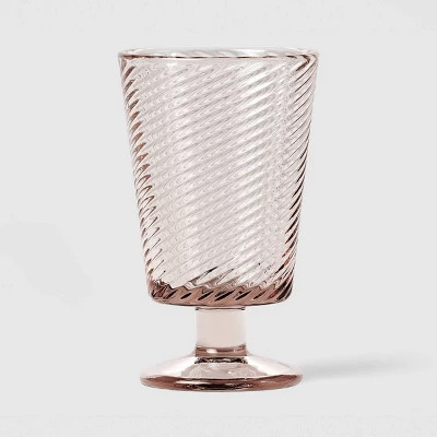 8.1 fl oz Swirl Petal Wine Glass Pink - Threshold™ | Target