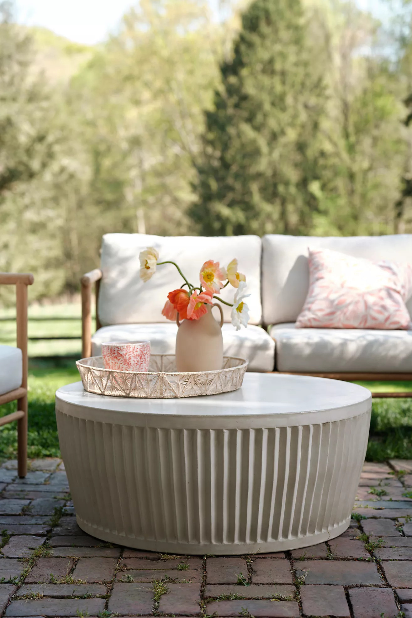 Ridge Concrete Coffee Table | Anthropologie (US)