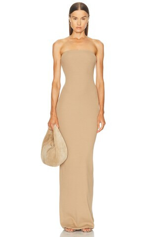 Eterne Tube Maxi Dress in Taupe | FWRD 