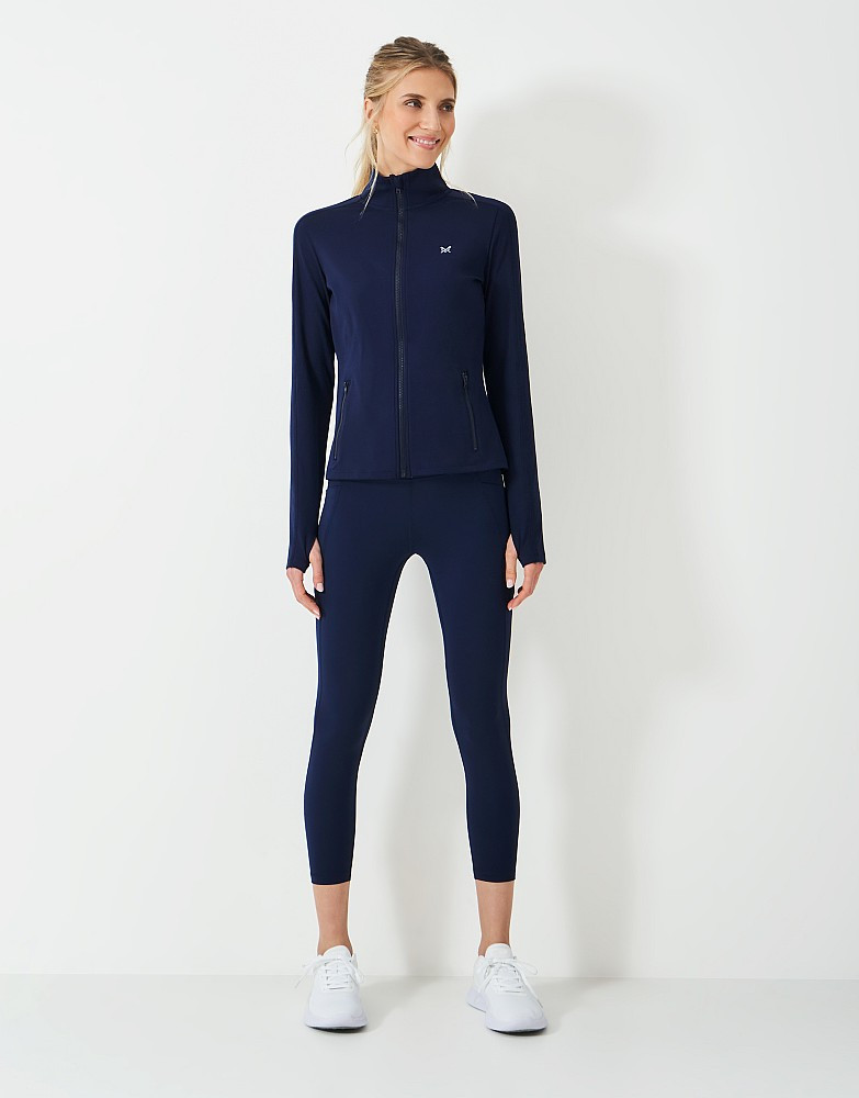 Women's 7/8 Activewear Leggings in Navy from Crew Clothing Company | Crew Clothing (UK)