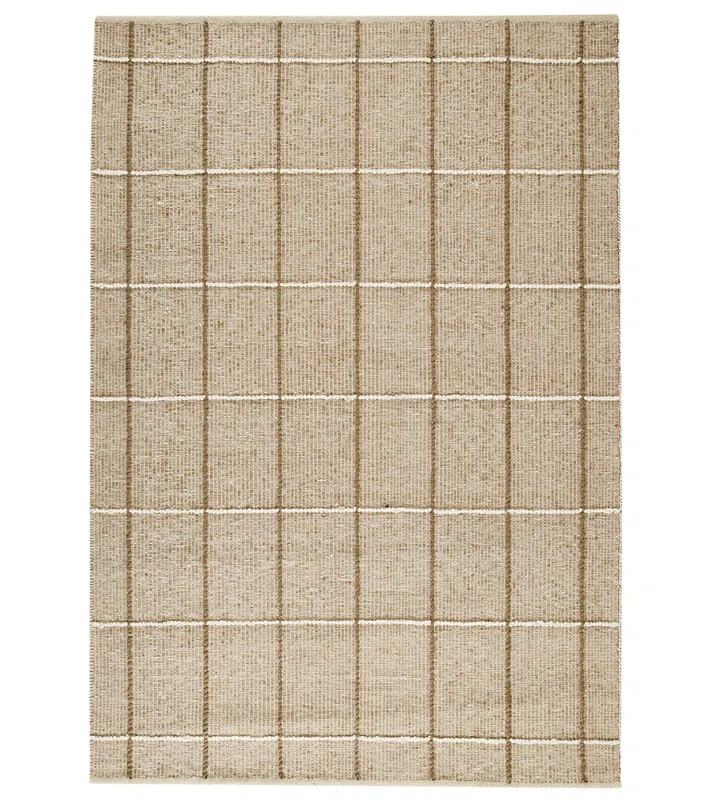 Billitteri Handmade Flatweave Wool Beige Rug | Wayfair North America