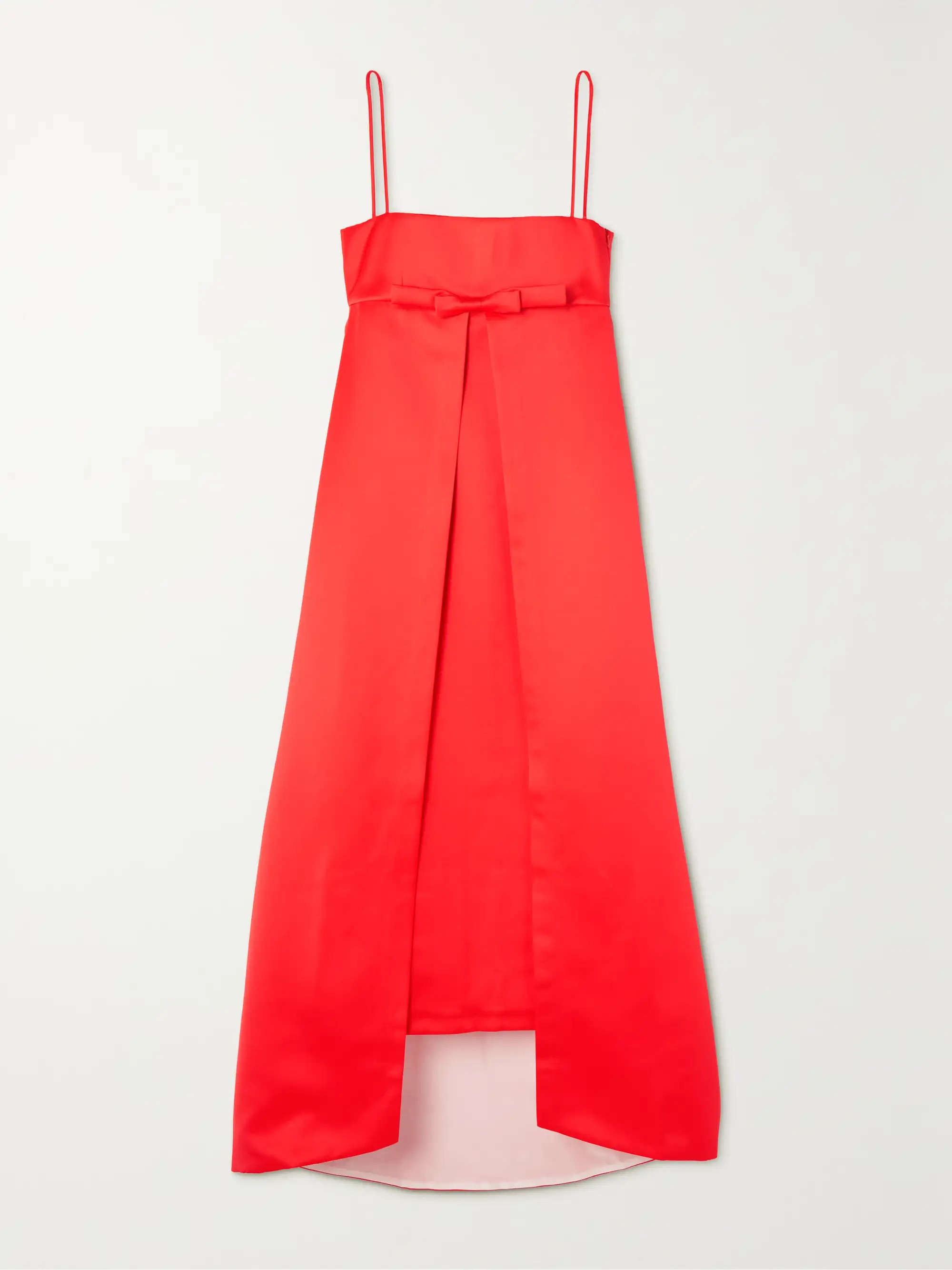 BERNADETTEPhilippe bow-embellished layered duchesse-satin gown | NET-A-PORTER (US)