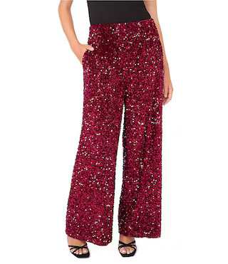 Sequin Wide Leg Coordinating Pants | Dillard's