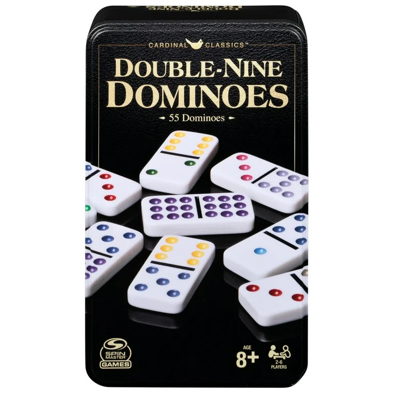 Spin Master Games, Classics Double Nine Dominoes Game Set in Storage Tin, for Ages 8+ | Walmart (US)