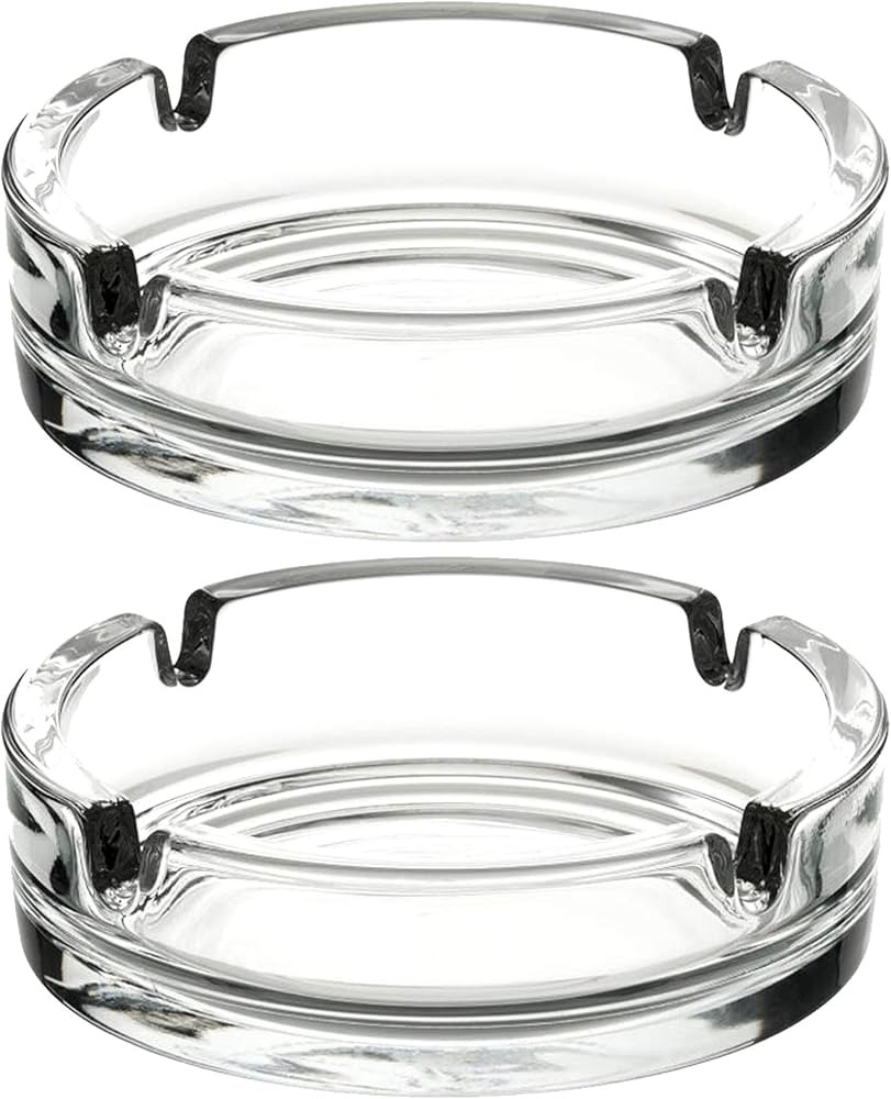Fargus Glass Ashtrays for Cigarettes, Portable Decorative Modern Ashtray for Home Office Indoor O... | Amazon (US)