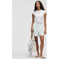 lululemon – Women's LuluLinen High-Rise Shorts – 6"" – Color Grey – Size 31 | lululemon UK