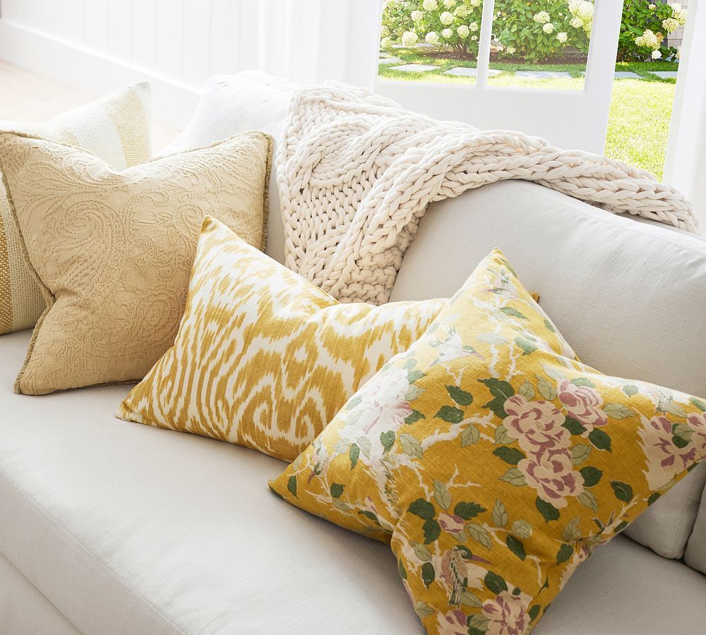 Faye Textured Striped Pillow Cover | Pottery Barn (US)