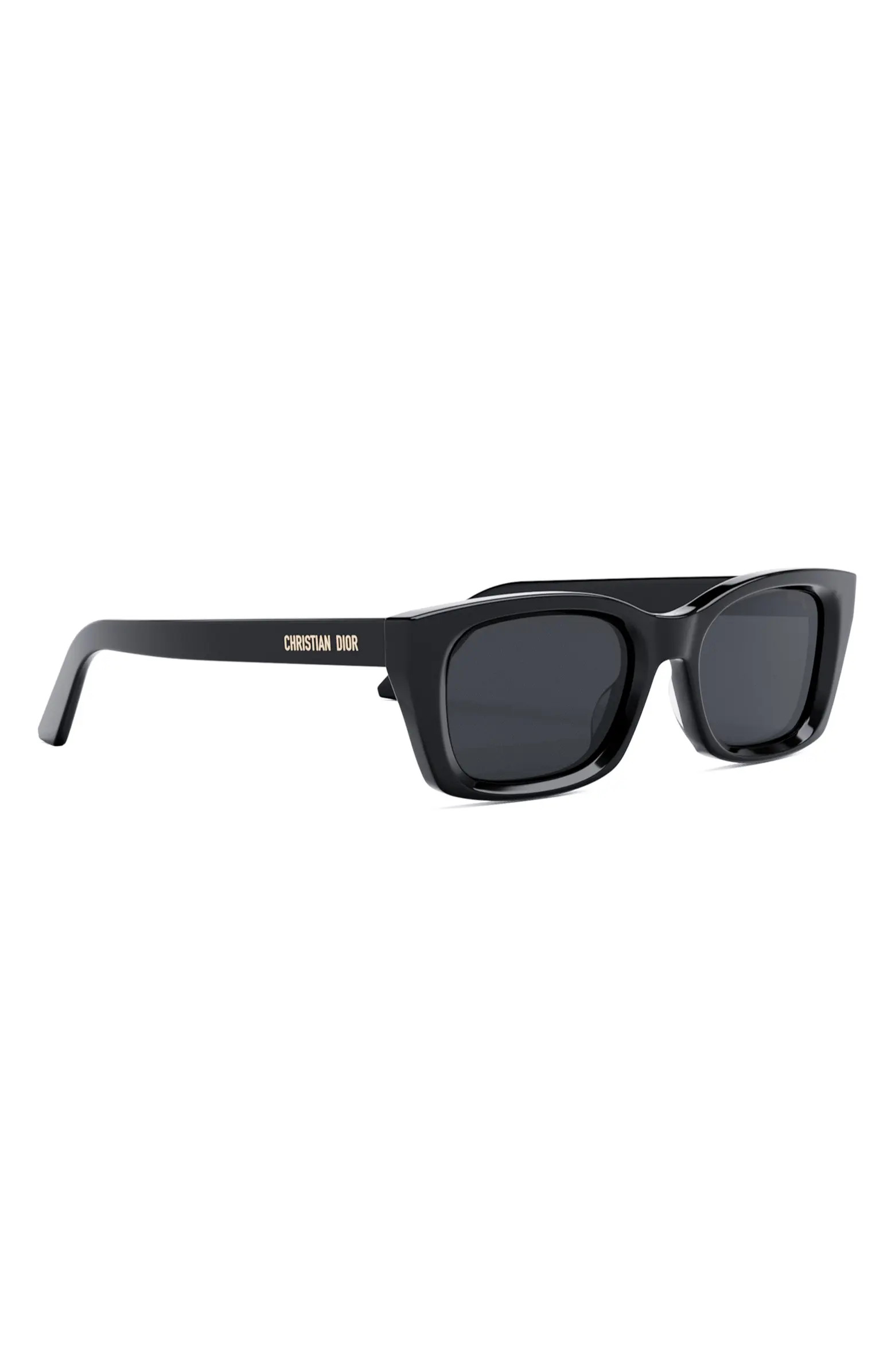 'DiorMidnight S3I 52mm Rectangular Sunglasses | Nordstrom