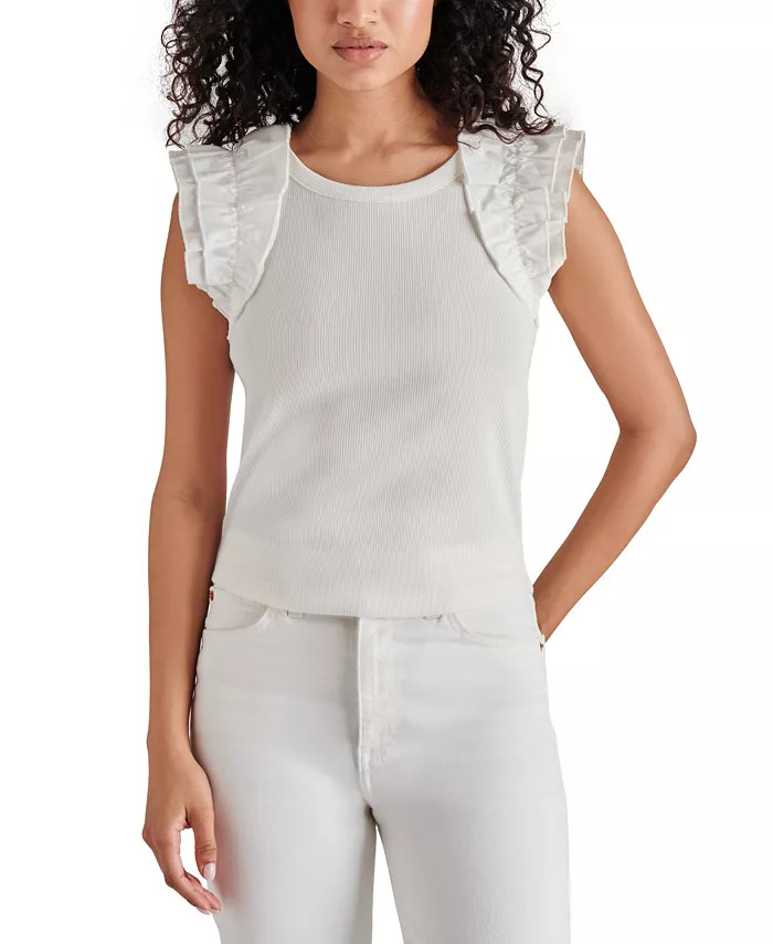 Women's Adela Ruffle-Trim Top | Macy's