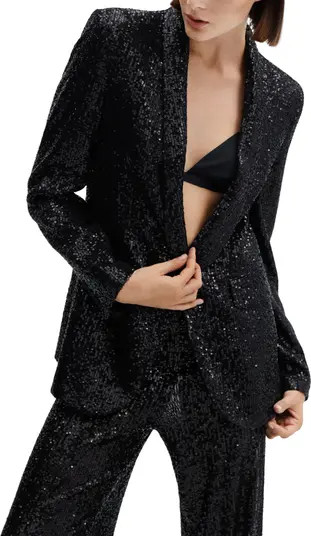 MANGO Sequin Blazer | Nordstrom | Nordstrom