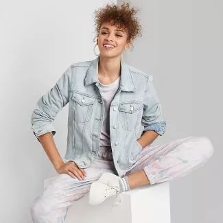 Women's Denim Jacket - Wild Fable™ (Regular & Plus) Light Wash | Target