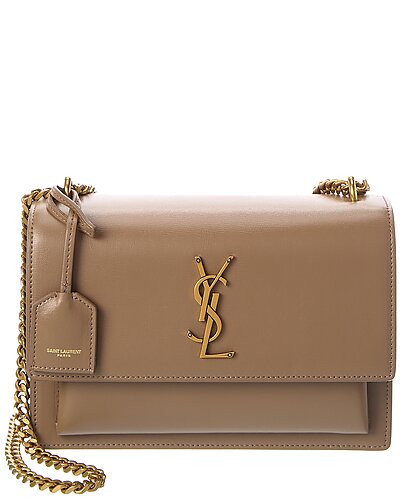 Sunset Medium Leather Shoulder Bag | Gilt