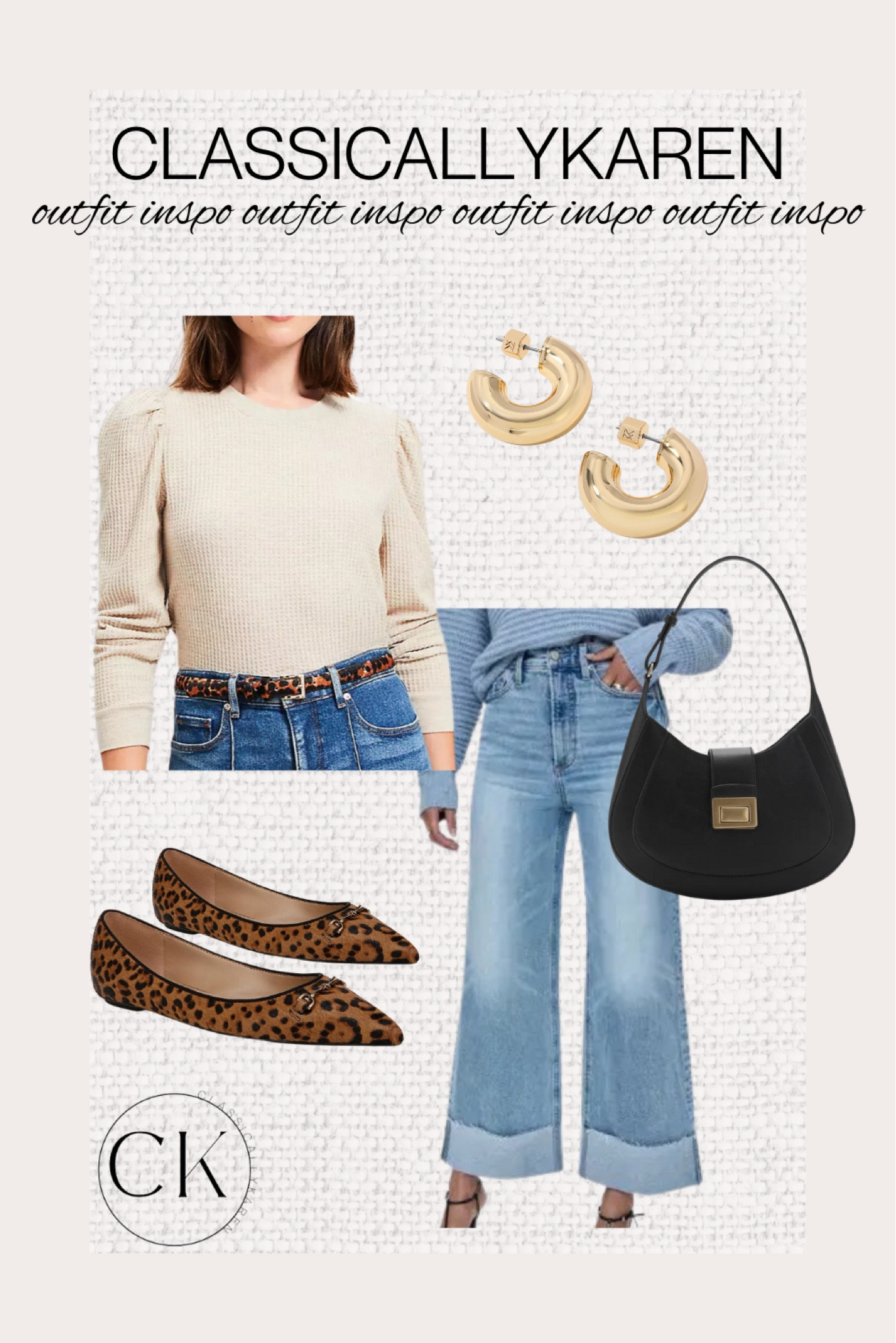 Outfit inspo featuring cropped wide leg jeans  

#LTKStyleTip #LTKFindsUnder100 #LTKOver40