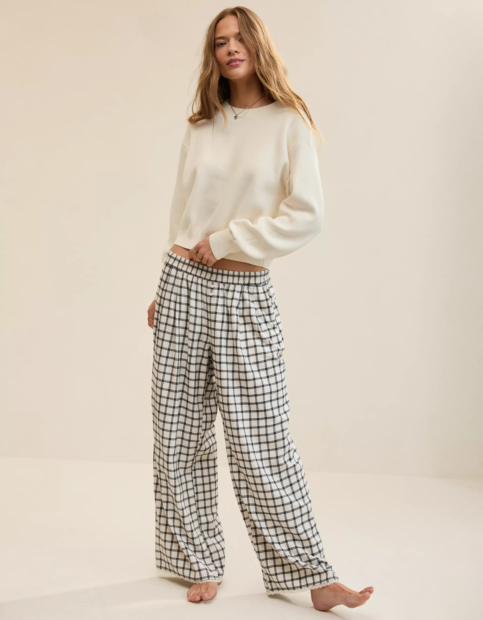 Aerie Cropped Crew Sweater | American Eagle Outfitters (US & CA)