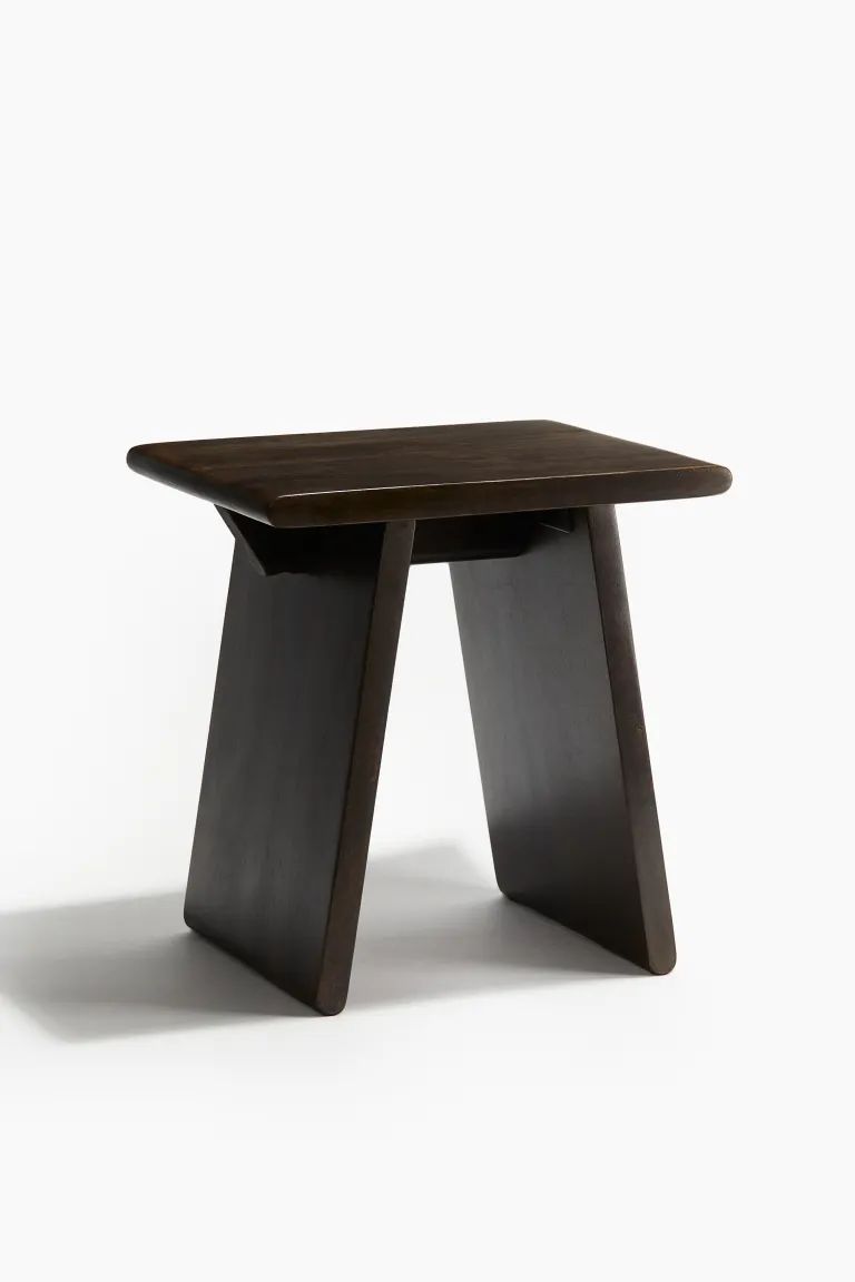 Mango wood stool - Marron foncé - Home All | H&M FR | H&M (FR & ES & IT)