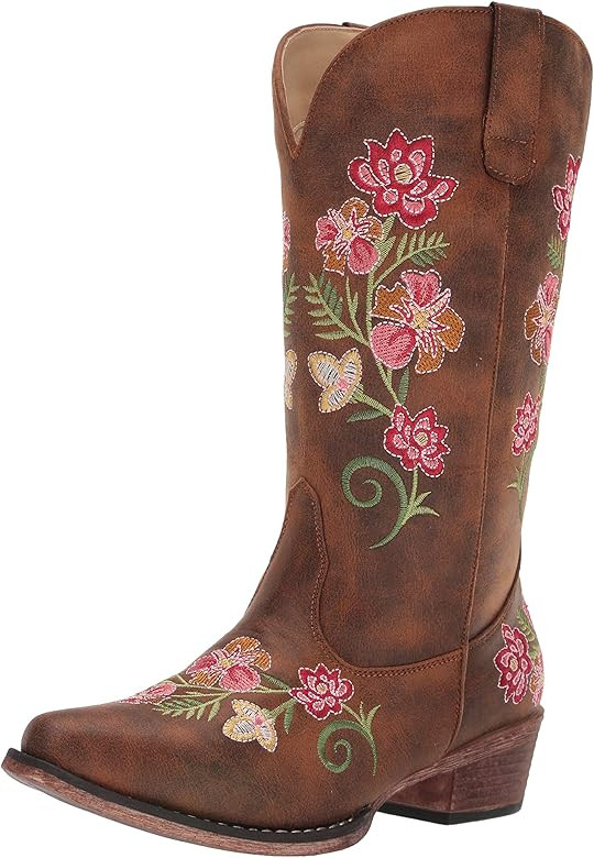 Roper Women's Riley Flowers Western Boot | Amazon (US)