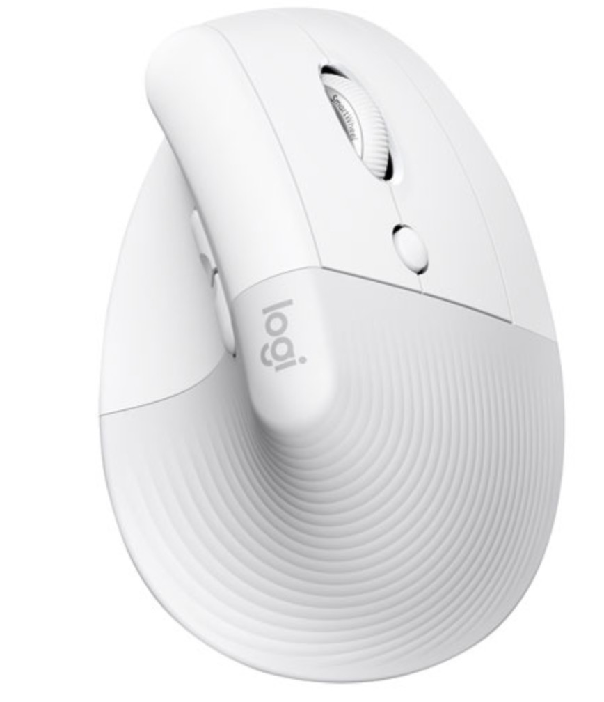 Logitech Lift Ergonomic 4000 DPI Wireless Mouse for Mac - Off-White 

 