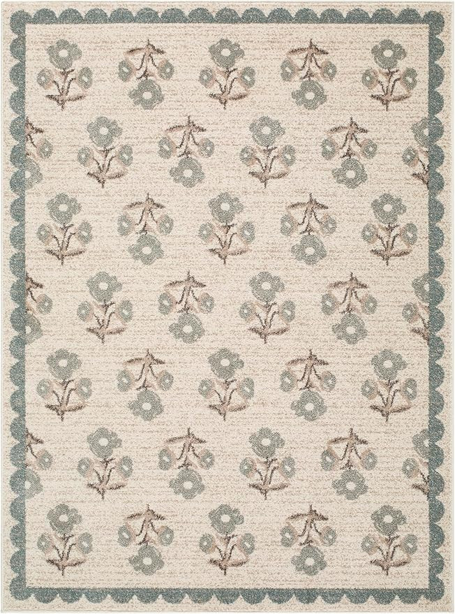 Livabliss x Jenni Yolo Home Louise Modern Area Rug, 5'3" x 7', Sage | Amazon (US)