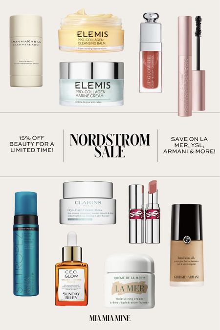 Nordstrom beauty sale
Save 15% off on Elemis, ysl beauty, armani makeup, la mer and more 

#LTKbeauty #LTKfindsunder100 #LTKsalealert