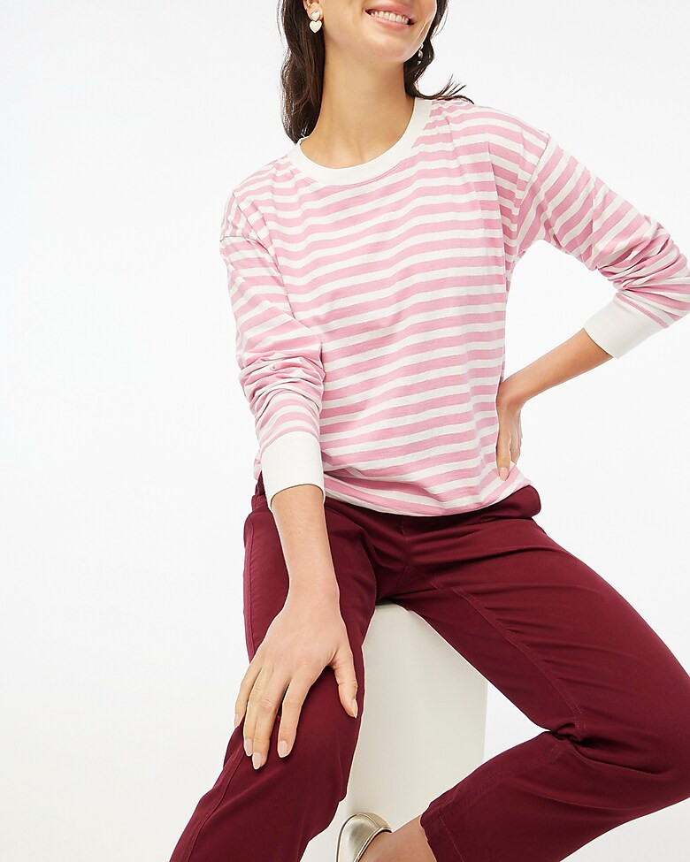 Long-sleeve striped tee | J.Crew Factory