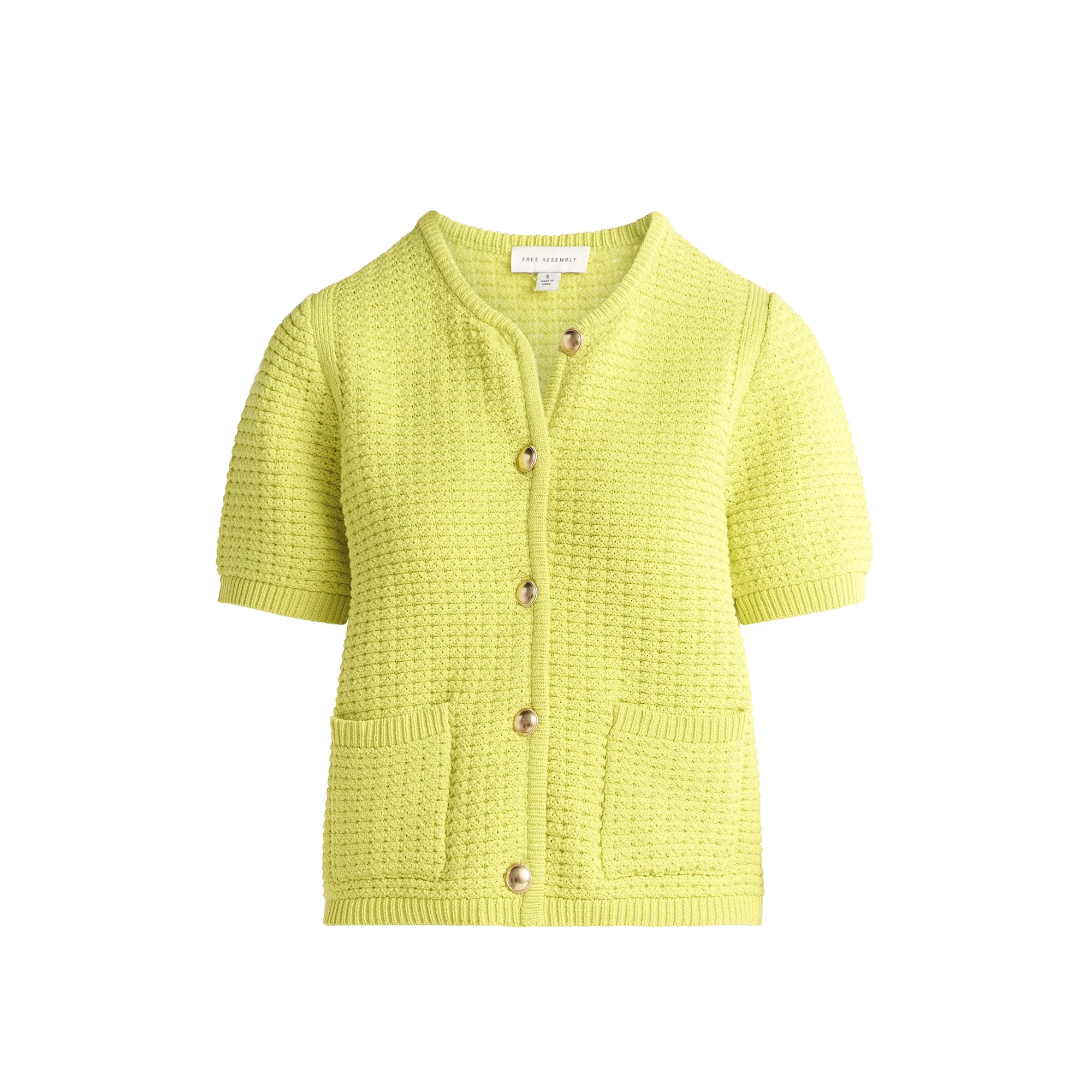 Free Assembly Women's Crochet Cardigan Sweater, Lightweight, Size XS-XXL - Walmart.com | Walmart (US)