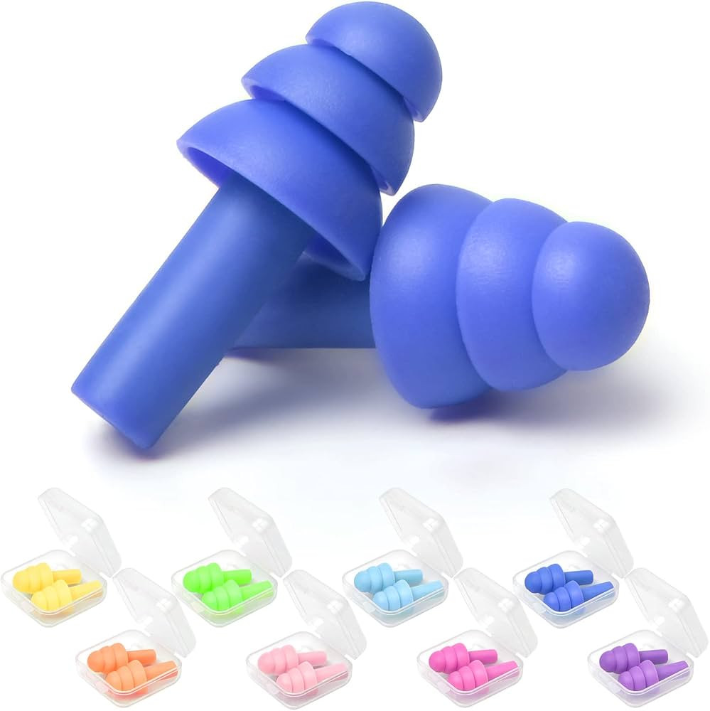 Reusable Silicone Ear Plugs, Earplugs for Sleeping Noise Cancelling, Noise Reduction Ear plug 8 P... | Amazon (CA)